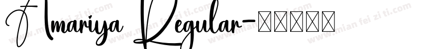 Amariya Regular字体转换